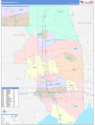 Tangipahoa Parish (County), LA Digital Map Color Cast Style