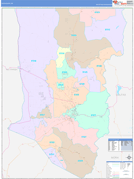 Taos County, NM Digital Map Color Cast Style