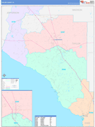 Taylor County, FL Digital Map Color Cast Style