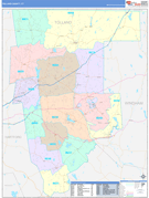 Tolland County, CT Digital Map Color Cast Style