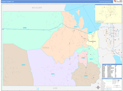 Tooele County, UT Digital Map Color Cast Style