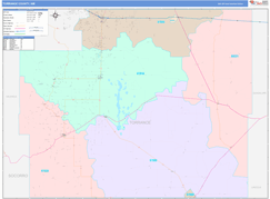 Torrance County, NM Digital Map Color Cast Style