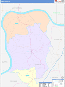 Trimble County, KY Digital Map Color Cast Style