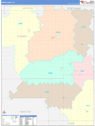 Turner County, SD Digital Map Color Cast Style