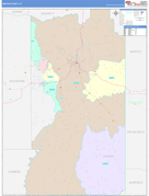 Uintah County, UT Digital Map Color Cast Style