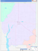 Union County, IN Digital Map Color Cast Style