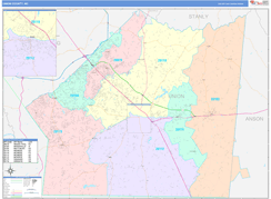 Union County, NC Digital Map Color Cast Style