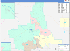 Union County, OR Digital Map Color Cast Style