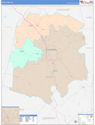 Union County, SC Digital Map Color Cast Style