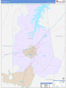 Vance County, NC Digital Map Color Cast Style