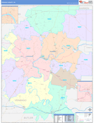 Venango County, PA Digital Map Color Cast Style