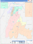 Walker County, GA Digital Map Color Cast Style