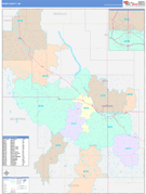 Ward County, ND Digital Map Color Cast Style