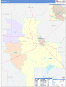 Ware County, GA Digital Map Color Cast Style