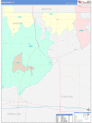 Warren County, IN Digital Map Color Cast Style