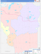 Waseca County, MN Digital Map Color Cast Style