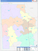 Washington County, AL Digital Map Color Cast Style