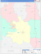 Washington County, IA Digital Map Color Cast Style