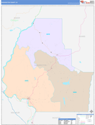 Washington County, ID Digital Map Color Cast Style