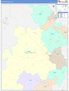 Washington County, MO Digital Map Color Cast Style
