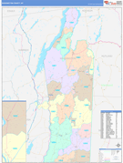 Washington County, NY Digital Map Color Cast Style