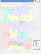 Washington County, WI Digital Map Color Cast Style