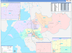 Weber County, UT Digital Map Color Cast Style