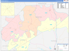 Webster County, KY Digital Map Color Cast Style