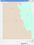Wichita County, KS Digital Map Color Cast Style