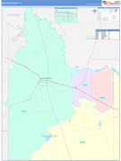 Wilbarger County, TX Digital Map Color Cast Style