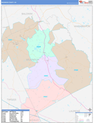 Wilkinson County, GA Digital Map Color Cast Style