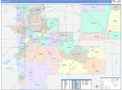 Will County, IL Digital Map Color Cast Style