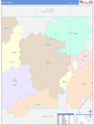 Wright County, IA Digital Map Color Cast Style