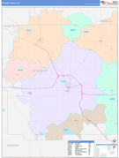 Wyandot County, OH Digital Map Color Cast Style