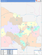 Yavapai County, AZ Digital Map Color Cast Style