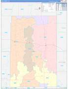 Yuma County, CO Digital Map Color Cast Style