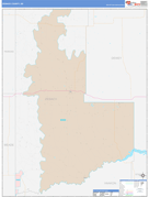 Ziebach County, SD Digital Map Color Cast Style