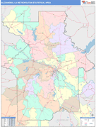 Alexandria Metro Area Digital Map Color Cast Style