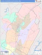 Altoona Metro Area Digital Map Color Cast Style