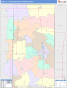 Danville Metro Area Digital Map Color Cast Style