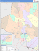 Flagstaff Metro Area Digital Map Color Cast Style