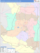 Goldsboro Metro Area Digital Map Color Cast Style