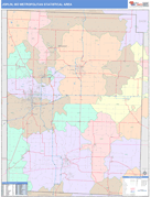 Joplin Metro Area Digital Map Color Cast Style