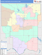 Lawton Metro Area Digital Map Color Cast Style