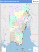 Mobile Metro Area Digital Map Color Cast Style