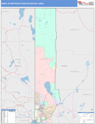 Reno Metro Area Digital Map Color Cast Style