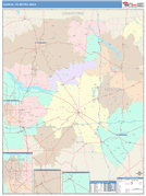 Sharon Metro Area Digital Map Color Cast Style