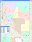 Nevada Digital Map Color Cast Style