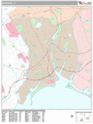Bridgeport Digital Map Premium Style