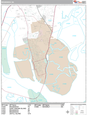 Brunswick Digital Map Premium Style